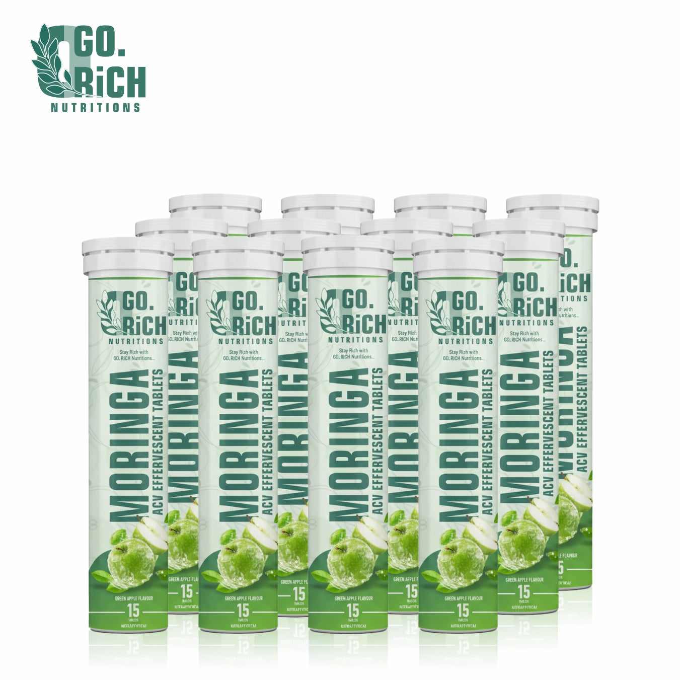 Moringa Acv Effervescent Tablets- For Craving Control, Metabolism And Weight Support (30 Acv Tablets / Pack Of 2) – 15 Day Pack