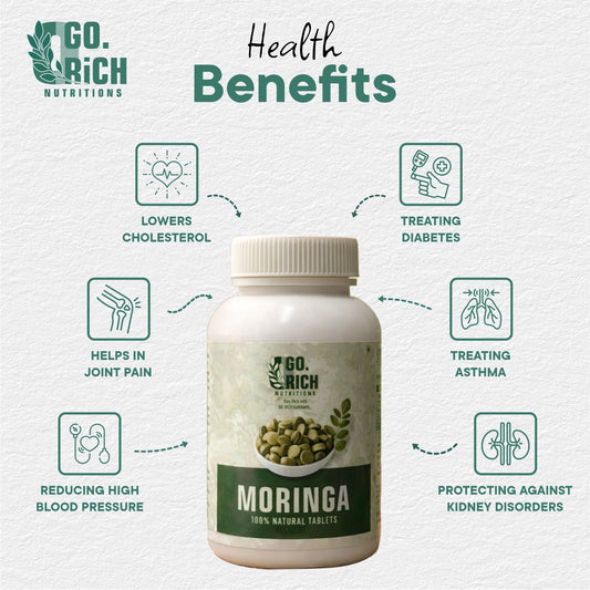 Natural Moringa Tablets- Superfood For Immunity, Energy And Weight Support (480 Tablets / Pack Of 4) – 4 Month Course