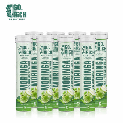 Moringa Acv Effervescent Tablets- For Craving Control, Metabolism And Weight Support (30 Acv Tablets / Pack Of 2) – 15 Day Pack