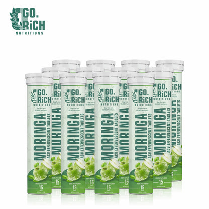 Moringa Acv Effervescent Tablets- For Craving Control, Metabolism And Weight Support (30 Acv Tablets / Pack Of 2) – 15 Day Pack