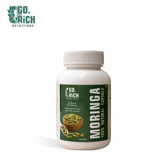 Natural Moringa Capsules- Superfood For Immunity, Energy And Weight Support (60 Tablets / Pack Of 1) - 1 Month Course