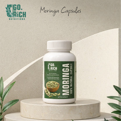 Natural Moringa Capsules- Superfood For Immunity, Energy And Weight Support (60 Tablets / Pack Of 1) - 1 Month Course