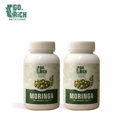 Natural Moringa Tablets- Superfood For Immunity, Energy And Weight Support (480 Tablets / Pack Of 4) – 4 Month Course