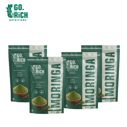 Natural Moringa Leaf Powder- (1 Kg / Pack Of 4)