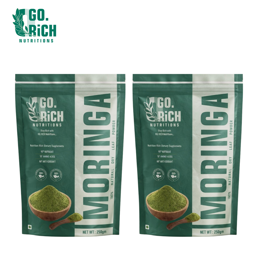 Natural Moringa Leaf Powder- (500 Gms / Pack Of 2)